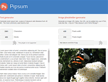 Tablet Screenshot of pipsum.com